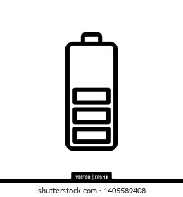 The best battery icon vector, illustration logo template in trendy style. Can be used for many purposes.
