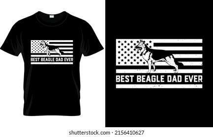 Best Beagle Dad Ever T-Shirt design, t-shirt vector, vector airt