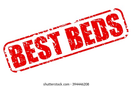 BEST BEDS RED STAMP TEXT ON WHITE