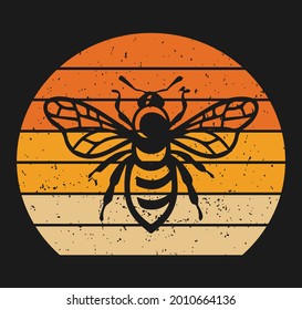 Best Bee Vintage Vector Design Tshirt Design