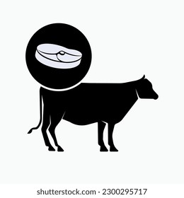 Best Beef Icon. Animal Protein Source Symbol.