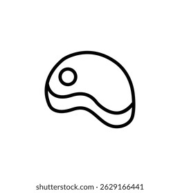 Bestes Rindfleisch-Symbol, Vektorgrafik-Linie.