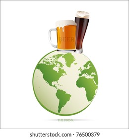 the best beer on earth vector illustration