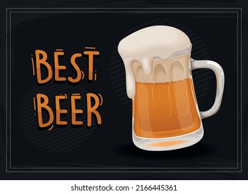best beer poster black background