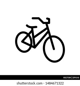 The best bicycle bike icon vector illustration logo template. EPS 10