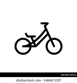 The best bicycle bike icon vector illustration logo template. EPS 10