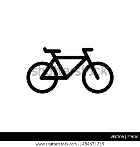 The best bicycle bike icon vector illustration logo template. EPS 10