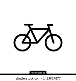The best bicycle icon vector, illustration logo template in trendy style. Can be used for many purposes.
