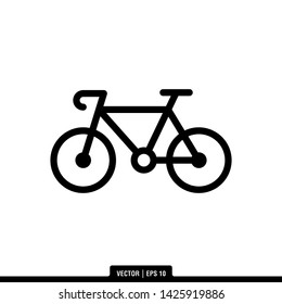 The best bicycle icon vector, illustration logo template in trendy style. Can be used for many purposes.
