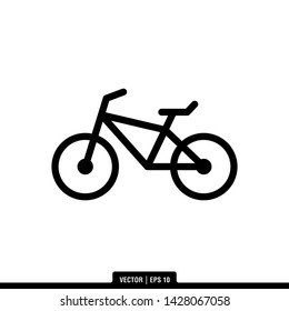 The best bicycle icon vector, illustration logo template in trendy style. Can be used for many purposes.