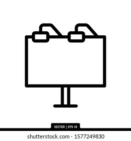 The best Billboard icon vector, illustration logo template in trendy style. Suitable for many purposes.