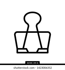The best binder clip icon vector, illustration logo template in trendy style. Can be used for many purposes.
