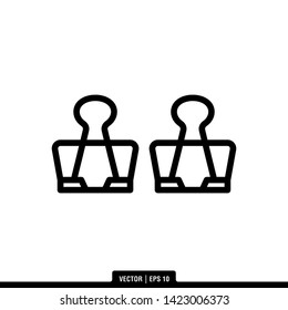 The best binder clip icon vector, illustration logo template in trendy style. Can be used for many purposes.
