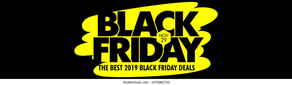 Best Black Friday 2019 - vector icon or banner with discount offers