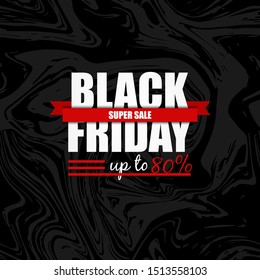 Best black friday super sale design template. Black friday flat banner, poster, badge, sticker, web, cover, flyer advertising illustration. Hot price discount concept for business and promotion.