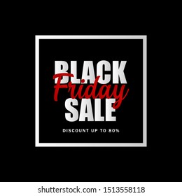 Best black friday super sale design template. Black friday flat banner, poster, badge, sticker, web, cover, flyer advertising illustration. Hot price discount concept for business and promotion.