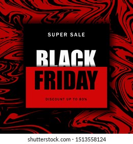 Best black friday super sale design template. Black friday flat banner, poster, badge, sticker, web, cover, flyer advertising illustration. Hot price discount concept for business and promotion.