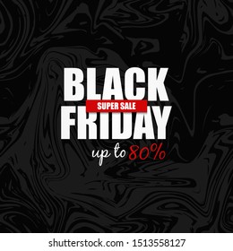 Best black friday super sale design template. Black friday flat banner, poster, badge, sticker, web, cover, flyer advertising illustration. Hot price discount concept for business and promotion.