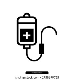 Die beste Blood-Tasche-Symbol, Vektorgrafik, Logo-Vorlage im trendigen Stil