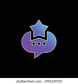 Best blue gradient vector icon