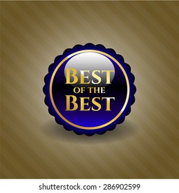 Best of the Best blue shiny badge