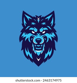 Best Blue Wolf Mascot Logo Design for your brand