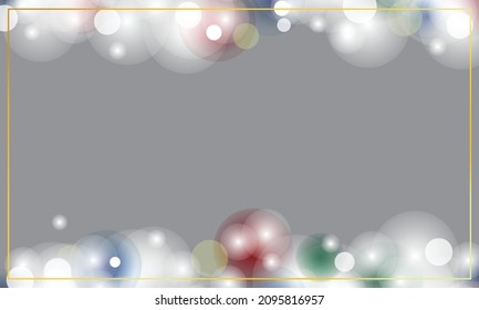 Las mejores imágenes vectoriales de fondo de bokeh se muestran arriba y abajo. El fondo es gris. Celebrar con coloridos conceptos abstractos.