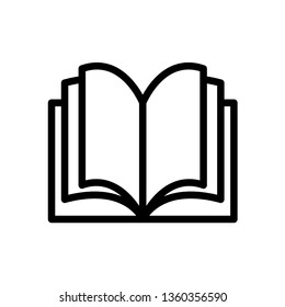 best book icon, open book icon in trendy flat style 