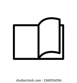 best book icon, open book icon in trendy flat style 