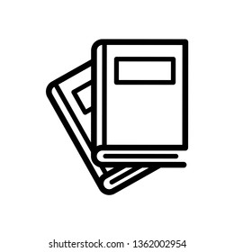 best book icon in trendy flat style 