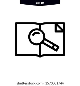 The best book icon vector illustration logo template