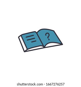The best book icon vector illustration flat design. eps10