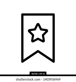 The best bookmark icon vector, illustration logo template in trendy style. Can be used for many purposes.
