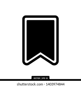 The best bookmark icon vector, illustration logo template in trendy style. Can be used for many purposes.
