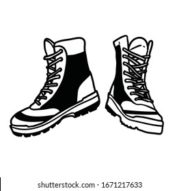 The best Boots icon vector, illustration logo template in trendy style.