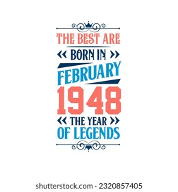 Best are born in February 1948. Born in February 1948 the legend Birthday