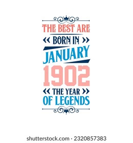 Best are born in January 1902. Born in January 1902 the legend Birthday