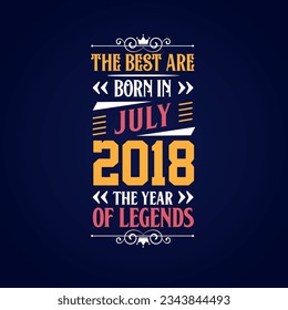 Best are born in July 2018. Born in July 2018 the legend Birthday