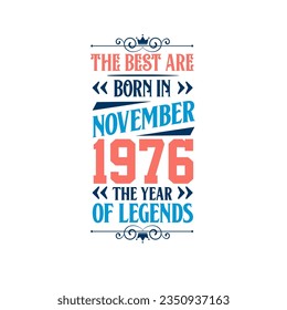 Best are born in November 1976. Born in November 1976 the legend Birthday