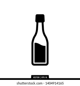 The best bottle icon vector, illustration logo template in trendy style. Can be used for many purposes.

