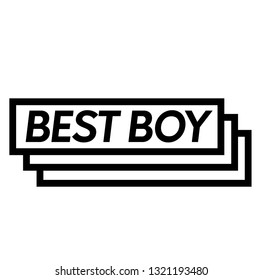 best boy black stamp