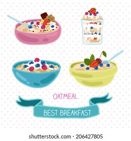 Best breakfast, oatmeal set