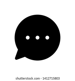 The best bubble speech icon vector inspiration, illustration logo template in trendy style. Suitable for many purposes.
