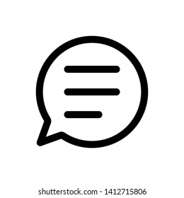 The best bubble speech icon vector inspiration, illustration logo template in trendy style. Suitable for many purposes.
