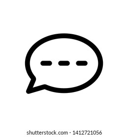 The best bubble speech icon vector inspiration, illustration logo template in trendy style. Suitable for many purposes.
