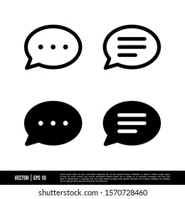 The best Bubble Speech icons vector collection, illustration logo template in trendy style. Suitable for many purposes.