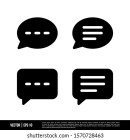 The best Bubble Speech icons vector collection, illustration logo template in trendy style. Suitable for many purposes.