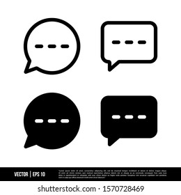 The best Bubble Speech icons vector collection, illustration logo template in trendy style. Suitable for many purposes.
