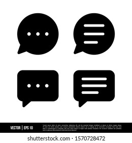 The best Bubble Speech icons vector collection, illustration logo template in trendy style. Suitable for many purposes.