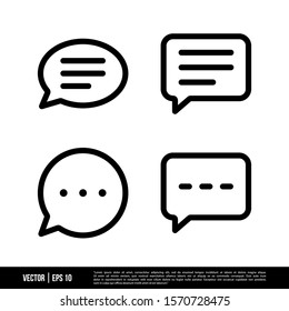 The best Bubble Speech icons vector collection, illustration logo template in trendy style. Suitable for many purposes.